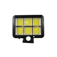 Соларна LED лампа, 117 LED COB, 30W със сензор за движение, дистанционно управление с 3 режима на светене